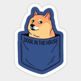 Dogecoin in my Pocket - Crypto Doge Crypto Sticker